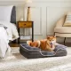 Memory Foam Pet Bed for Small Dogs & Cats with Washable Removable Cover Non-Slip Base Waterproof Liner Egg Crate Foam for Improved Sleep, grey,large Memory Foam Pet Bed for Small Dogs & Cats with Washable Removable Cover Non-Slip Base Waterproof Liner Egg Crate Foam for Improved Sleep, grey,large
