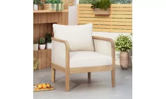   

Stylish and Durable Outdoor Acacia Wood Patio Club Chair with Textilene Fabric and Waterproof Cushion for Ultimate Comfort