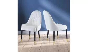 Modern Leather Dining Chair Set of 2: Stylish and Comfortable Addition to Your Home