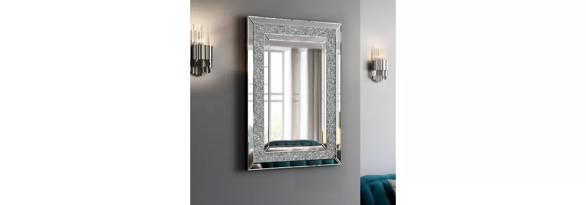 Modern Silver Rectangular Wall Mirror for Stylish Home Decor Modern Silver Rectangular Wall Mirror for Stylish Home Decor