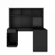 L Shaped Desk with Charger,Computer Desk with Drawers,Bookshelf & Hutchwith LED Light,Modern Corner Desk,Home Office Desk,L-Shaped Study Table Writing Desk,Corner Gaming Computer Desk with Storage L Shaped Desk with Charger,Computer Desk with Drawers,Bookshelf & Hutchwith LED Light,Modern Corner Desk,Home Office Desk,L-Shaped Study Table Writing Desk,Corner Gaming Computer Desk with Storage