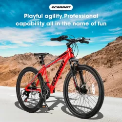 A24299 Rycheer Elecony 24 inch Mountain Bike Bicycle for Adults Aluminium Frame Bike Shimano 21-Speed with Disc Brake