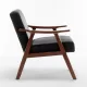 Mid-Century Modern Chair, Living Room Chair with Solid Wood Frame, Accent Chair Extra-Thick Backrest, Wingback Chair for Bedroom, Reading Room, Living Room, Lounge Chair Indoor Mid-Century Modern Chair, Living Room Chair with Solid Wood Frame, Accent Chair Extra-Thick Backrest, Wingback Chair for Bedroom, Reading Room, Living Room, Lounge Chair Indoor