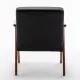 Mid-Century Modern Chair, Living Room Chair with Solid Wood Frame, Accent Chair Extra-Thick Backrest, Wingback Chair for Bedroom, Reading Room, Living Room, Lounge Chair Indoor Mid-Century Modern Chair, Living Room Chair with Solid Wood Frame, Accent Chair Extra-Thick Backrest, Wingback Chair for Bedroom, Reading Room, Living Room, Lounge Chair Indoor