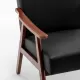 Mid-Century Modern Chair, Living Room Chair with Solid Wood Frame, Accent Chair Extra-Thick Backrest, Wingback Chair for Bedroom, Reading Room, Living Room, Lounge Chair Indoor Mid-Century Modern Chair, Living Room Chair with Solid Wood Frame, Accent Chair Extra-Thick Backrest, Wingback Chair for Bedroom, Reading Room, Living Room, Lounge Chair Indoor