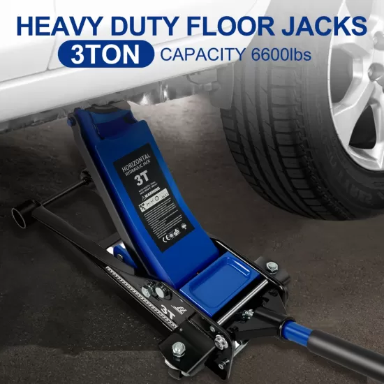 Floor Jack,3Ton/6600lbs Low Profile Floor Jack,dual Piston Quick Lift Pump,Lifting Range 75mm/2.95 Floor Jack,3Ton/6600lbs Low Profile Floor Jack,dual Piston Quick Lift Pump,Lifting Range 75mm/2.95