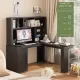 L Shaped Desk with Charger,Computer Desk with Drawers,Bookshelf & Hutchwith LED Light,Modern Corner Desk,Home Office Desk,L-Shaped Study Table Writing Desk,Corner Gaming Computer Desk with Storage L Shaped Desk with Charger,Computer Desk with Drawers,Bookshelf & Hutchwith LED Light,Modern Corner Desk,Home Office Desk,L-Shaped Study Table Writing Desk,Corner Gaming Computer Desk with Storage
