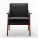 Mid-Century Modern Chair, Living Room Chair with Solid Wood Frame, Accent Chair Extra-Thick Backrest, Wingback Chair for Bedroom, Reading Room, Living Room, Lounge Chair Indoor Mid-Century Modern Chair, Living Room Chair with Solid Wood Frame, Accent Chair Extra-Thick Backrest, Wingback Chair for Bedroom, Reading Room, Living Room, Lounge Chair Indoor
