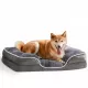 Memory Foam Pet Bed for Small Dogs & Cats with Washable Removable Cover Non-Slip Base Waterproof Liner Egg Crate Foam for Improved Sleep, grey,large Memory Foam Pet Bed for Small Dogs & Cats with Washable Removable Cover Non-Slip Base Waterproof Liner Egg Crate Foam for Improved Sleep, grey,large