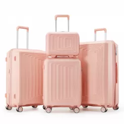 Luggage 4 Piece Sets(14/20/24/28), Hard Shell Lightweight TSA Lock Carry on Expandable Suitcase with Spinner Wheels Travel Set for Men Women Luggage 4 Piece Sets(14/20/24/28), Hard Shell Lightweight TSA Lock Carry on Expandable Suitcase with Spinner Wheels Travel Set for Men Women