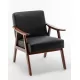 Mid-Century Modern Chair, Living Room Chair with Solid Wood Frame, Accent Chair Extra-Thick Backrest, Wingback Chair for Bedroom, Reading Room, Living Room, Lounge Chair Indoor Mid-Century Modern Chair, Living Room Chair with Solid Wood Frame, Accent Chair Extra-Thick Backrest, Wingback Chair for Bedroom, Reading Room, Living Room, Lounge Chair Indoor
