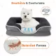 Memory Foam Pet Bed for Small Dogs & Cats with Washable Removable Cover Non-Slip Base Waterproof Liner Egg Crate Foam for Improved Sleep, grey,large Memory Foam Pet Bed for Small Dogs & Cats with Washable Removable Cover Non-Slip Base Waterproof Liner Egg Crate Foam for Improved Sleep, grey,large