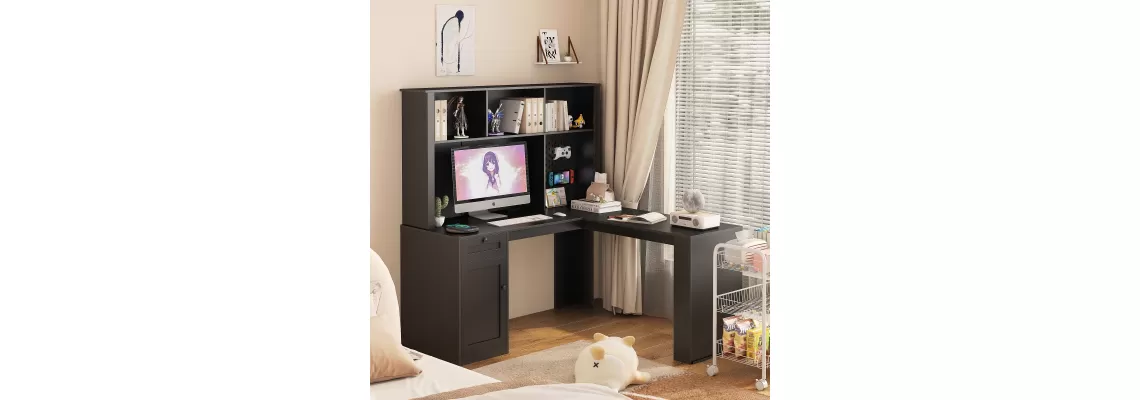 Enhance Your Workspace with the Modern L-Shaped Desk Featuring Charger, Drawers, and LED Light
Enhance Your Workspace with the Modern L-Shaped Desk Featuring Charger, Drawers, and LED Light