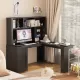 L Shaped Desk with Charger,Computer Desk with Drawers,Bookshelf & Hutchwith LED Light,Modern Corner Desk,Home Office Desk,L-Shaped Study Table Writing Desk,Corner Gaming Computer Desk with Storage L Shaped Desk with Charger,Computer Desk with Drawers,Bookshelf & Hutchwith LED Light,Modern Corner Desk,Home Office Desk,L-Shaped Study Table Writing Desk,Corner Gaming Computer Desk with Storage