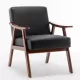 Mid-Century Modern Chair, Living Room Chair with Solid Wood Frame, Accent Chair Extra-Thick Backrest, Wingback Chair for Bedroom, Reading Room, Living Room, Lounge Chair Indoor Mid-Century Modern Chair, Living Room Chair with Solid Wood Frame, Accent Chair Extra-Thick Backrest, Wingback Chair for Bedroom, Reading Room, Living Room, Lounge Chair Indoor