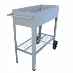 Aveyas Mobile Metal Raised Garden Bed Cart with Legs, Elevated Tall Planter Box with Wheels for Outdoor Indoors House Patio Backyard Vegetables Tomato DIY Herb Grow (Gray) Aveyas Mobile Metal Raised Garden Bed Cart with Legs, Elevated Tall Planter Box with Wheels for Outdoor Indoors House Patio Backyard Vegetables Tomato DIY Herb Grow (Gray)