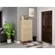 Natural Rattan 3 Door Shoe Rack, Freestanding Modern Shoe Storage Cabinet, for Entryway Natural Rattan 3 Door Shoe Rack, Freestanding Modern Shoe Storage Cabinet, for Entryway