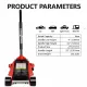 Floor Jack, 4 Ton Low Profile Floor Jack, Heavy-Duty Steel Racing Floor Jack with dual Piston Quick Lift Pump, Floor Jack Lifting Range 4 Inch-21 Inch Floor Jack, 4 Ton Low Profile Floor Jack, Heavy-Duty Steel Racing Floor Jack with dual Piston Quick Lift Pump, Floor Jack Lifting Range 4 Inch-21 Inch
