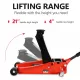 Floor Jack, 4 Ton Low Profile Floor Jack, Heavy-Duty Steel Racing Floor Jack with dual Piston Quick Lift Pump, Floor Jack Lifting Range 4 Inch-21 Inch Floor Jack, 4 Ton Low Profile Floor Jack, Heavy-Duty Steel Racing Floor Jack with dual Piston Quick Lift Pump, Floor Jack Lifting Range 4 Inch-21 Inch