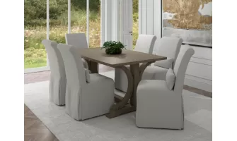   

Elevate Your Dining Experience with the Sonoma Slipcovered Dining Chair in Pearl