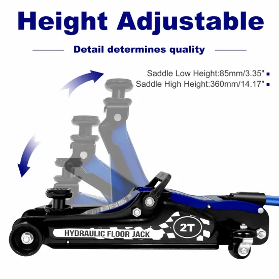 Floor Jack,2Ton/4400lbs Low Profile Floor Jack,Hydraulic floor jack Lifting range 85mm/3.35 Floor Jack,2Ton/4400lbs Low Profile Floor Jack,Hydraulic floor jack Lifting range 85mm/3.35