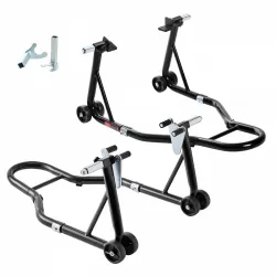 Motorcycle Stand 850LB Sport Bike Front & Rear Wheel Lift Swingarm Paddock Stands Black,U+L Motorcycle Stand 850LB Sport Bike Front & Rear Wheel Lift Swingarm Paddock Stands Black,U+L
