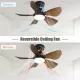 29 Inch Low Profile Flush Mount Ceiling Fan with Light Reversible Motor Remote Control 29 Inch Low Profile Flush Mount Ceiling Fan with Light Reversible Motor Remote Control