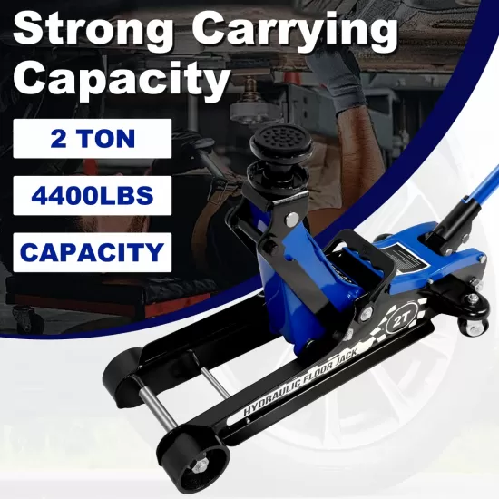 Floor Jack,2Ton/4400lbs Low Profile Floor Jack,Hydraulic floor jack Lifting range 85mm/3.35 Floor Jack,2Ton/4400lbs Low Profile Floor Jack,Hydraulic floor jack Lifting range 85mm/3.35