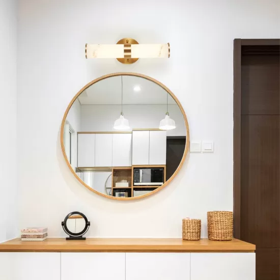 Golden and Elegant Resin Wall Sconce,Set of 2,Modern Vertical Light Fixture for Bathrooms, Hallways, and Bedrooms (Only Inoor) Golden and Elegant Resin Wall Sconce,Set of 2,Modern Vertical Light Fixture for Bathrooms, Hallways, and Bedrooms (Only Inoor)