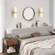 Golden and Elegant Resin Wall Sconce,Set of 2,Modern Vertical Light Fixture for Bathrooms, Hallways, and Bedrooms (Only Inoor) Golden and Elegant Resin Wall Sconce,Set of 2,Modern Vertical Light Fixture for Bathrooms, Hallways, and Bedrooms (Only Inoor)