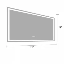 LED illuminated mirror, 72 inch ×36 inch LED Mirror Light Bathroom,anti-Fog & Dimming Led Bathroom Vanity Mirror LED illuminated mirror, 72 inch ×36 inch LED Mirror Light Bathroom,anti-Fog & Dimming Led Bathroom Vanity Mirror