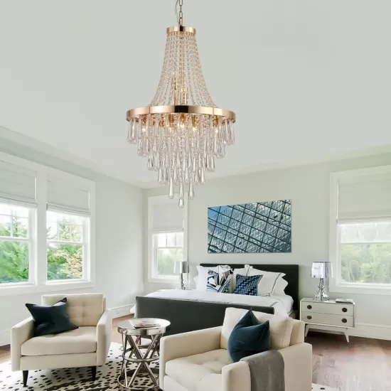 Gold Crystal Chandeliers,Large Contemporary Luxury Ceiling Lighting for Living Room Dining Room Bedroom Hallway (Bulbs Not Included) Gold Crystal Chandeliers,Large Contemporary Luxury Ceiling Lighting for Living Room Dining Room Bedroom Hallway (Bulbs Not Included)