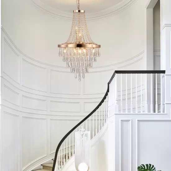 Gold Crystal Chandeliers,Large Contemporary Luxury Ceiling Lighting for Living Room Dining Room Bedroom Hallway (Bulbs Not Included) Gold Crystal Chandeliers,Large Contemporary Luxury Ceiling Lighting for Living Room Dining Room Bedroom Hallway (Bulbs Not Included)