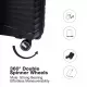 Hardshell Suitcase Spinner Wheels PP Luggage Sets Lightweight Durable Suitcase with TSA Lock,3-Piece Set (21/25/29)2305BLACK Hardshell Suitcase Spinner Wheels PP Luggage Sets Lightweight Durable Suitcase with TSA Lock,3-Piece Set (21/25/29)2305BLACK