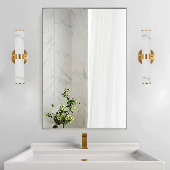 Golden and Elegant Resin Wall Sconce,Set of 2,Modern Vertical Light Fixture for Bathrooms, Hallways, and Bedrooms (Only Inoor) Golden and Elegant Resin Wall Sconce,Set of 2,Modern Vertical Light Fixture for Bathrooms, Hallways, and Bedrooms (Only Inoor)