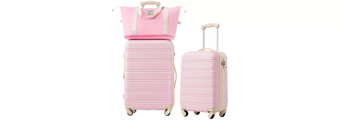 Travel Light and Secure with Hardshell Luggage Sets: 2-Piece Spinner Suitcase with TSA Lock (20 + Travel Light and Secure with Hardshell Luggage Sets: 2-Piece Spinner Suitcase with TSA Lock (20 +