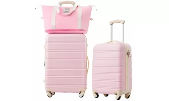 Travel Light and Secure with Hardshell Luggage Sets: 2-Piece Spinner Suitcase with TSA Lock (20 + 