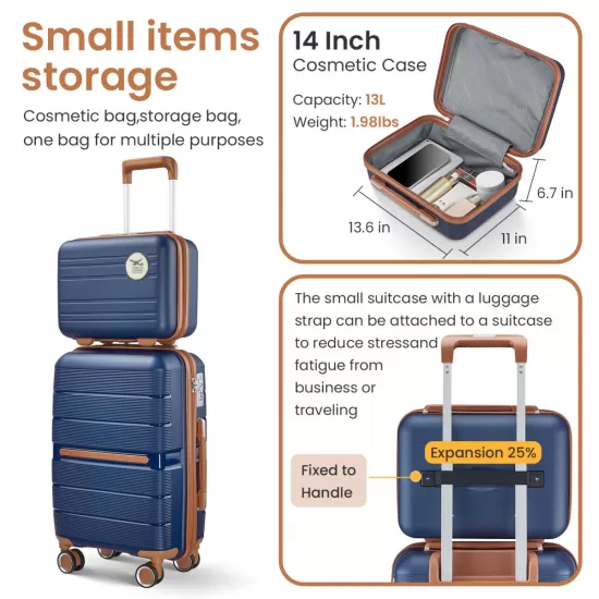 Luggage Sets 4 Piece(14/20/24/28) PP Lightweight & Durable Expandable suitcase Luggage Sets 4 Piece(14/20/24/28) PP Lightweight & Durable Expandable suitcase
