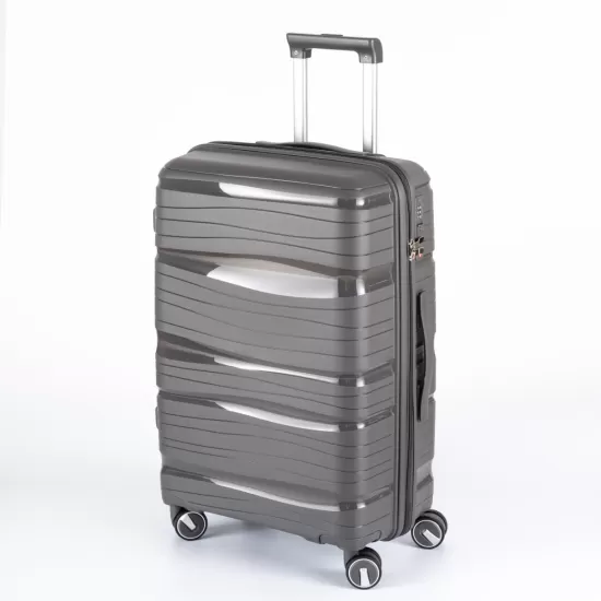 Hardshell Suitcase Spinner Wheels PP Luggage Sets Lightweight Durable Suitcase with TSA Lock,3-Piece Set (20/24/28)Dark Gray2302 Hardshell Suitcase Spinner Wheels PP Luggage Sets Lightweight Durable Suitcase with TSA Lock,3-Piece Set (20/24/28)Dark Gray2302