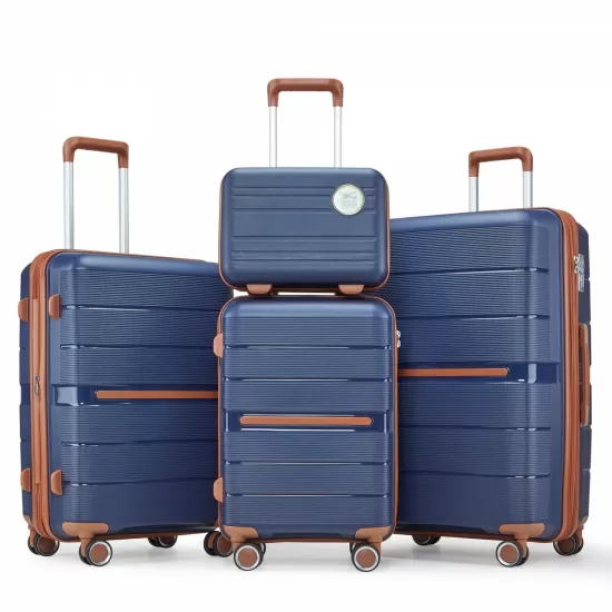 Luggage Sets 4 Piece(14/20/24/28) PP Lightweight & Durable Expandable suitcase Luggage Sets 4 Piece(14/20/24/28) PP Lightweight & Durable Expandable suitcase