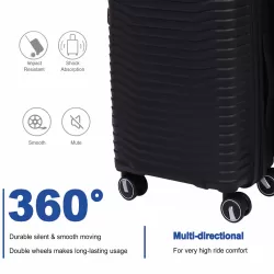 2303BLack       Hardside Luggage Sets 3 Pieces, Expandable Luggages Spinner Suitcase with TSA Lock Lightweight Carry on Luggage 19inch 23inch 27inch 2303BLack       Hardside Luggage Sets 3 Pieces, Expandable Luggages Spinner Suitcase with TSA Lock Lightweight Carry on Luggage 19inch 23inch 27inch