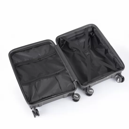 Hardshell Suitcase Spinner Wheels PP Luggage Sets Lightweight Durable Suitcase with TSA Lock,3-Piece Set (20/24/28)Dark Gray2302 Hardshell Suitcase Spinner Wheels PP Luggage Sets Lightweight Durable Suitcase with TSA Lock,3-Piece Set (20/24/28)Dark Gray2302