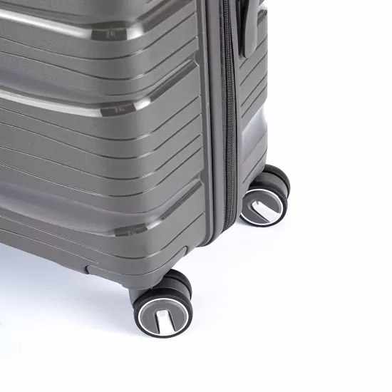 Hardshell Suitcase Spinner Wheels PP Luggage Sets Lightweight Durable Suitcase with TSA Lock,3-Piece Set (20/24/28)Dark Gray2302 Hardshell Suitcase Spinner Wheels PP Luggage Sets Lightweight Durable Suitcase with TSA Lock,3-Piece Set (20/24/28)Dark Gray2302