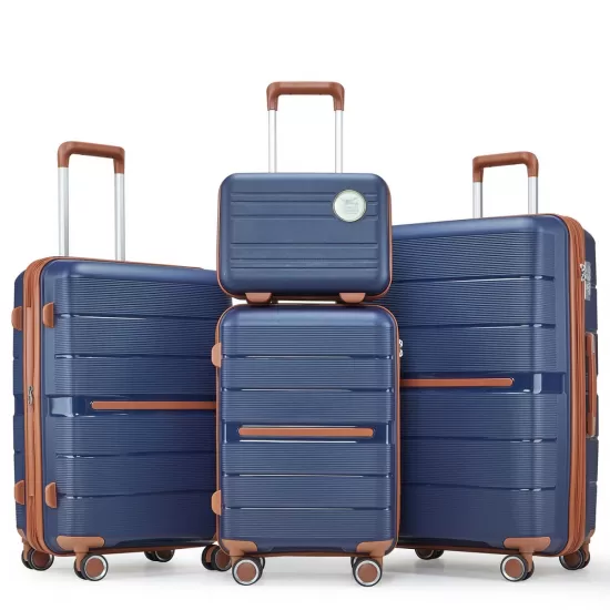 Luggage Sets 4 Piece(14/20/24/28) PP Lightweight & Durable Expandable suitcase Luggage Sets 4 Piece(14/20/24/28) PP Lightweight & Durable Expandable suitcase