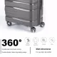 Hardshell Suitcase Spinner Wheels PP Luggage Sets Lightweight Durable Suitcase with TSA Lock,3-Piece Set (20/24/28)Dark Gray2302 Hardshell Suitcase Spinner Wheels PP Luggage Sets Lightweight Durable Suitcase with TSA Lock,3-Piece Set (20/24/28)Dark Gray2302
