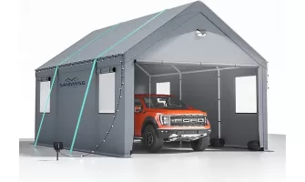  

10x20 Heavy Duty Carport Canopy Review: Sannwsg's All-Season Shelter for Cars, SUVs, Boats