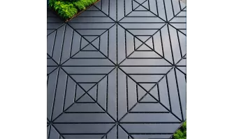 Modern Grey Interlocking Deck Tiles – 44 Pack for Easy Outdoor Flooring