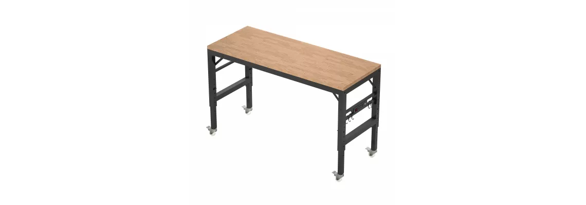 60 Inch Adjustable Rubber Wood Workbench with Power Outlets & Wheels – Heavy Duty 2000 LBS Capacity for Garage, Workshop
60 Inch Adjustable Rubber Wood Workbench with Power Outlets & Wheels – Heavy Duty 2000 LBS Capacity for Garage, Workshop