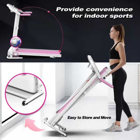 Foldable Treadmill 2.5HP Electric Folding Treadmill Running Walking Machine for Home Gym, Max 265 LBS Weight Capacity Foldable Treadmill 2.5HP Electric Folding Treadmill Running Walking Machine for Home Gym, Max 265 LBS Weight Capacity