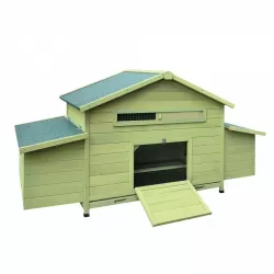 Wooden Chicken Coop Outdoor Hen House Poultry Cage with 2 Sides Large Nesting Boxes,2 Free-range Doors Wooden Chicken Coop Outdoor Hen House Poultry Cage with 2 Sides Large Nesting Boxes,2 Free-range Doors